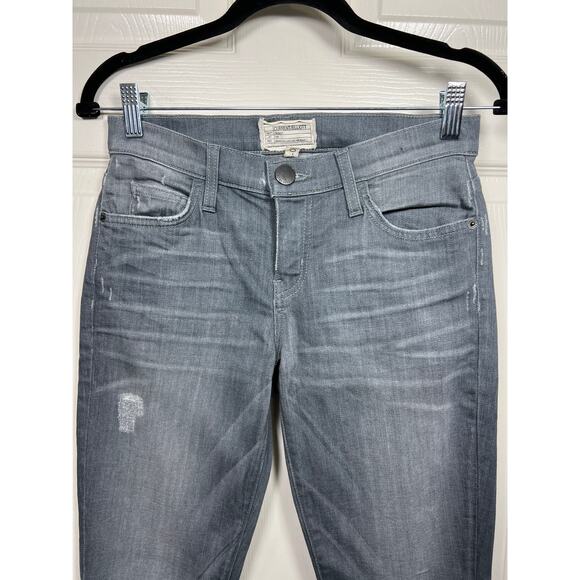 Current Elliott Stiletto Jeans Rig Destroy Release Hem Denim Gray Women's 26 - Picture 3 of 9